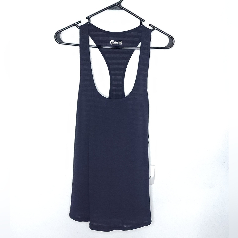 NWT Zyia Active Navy Cubana Tank Top Size XXXL 3XL Summer Tee
